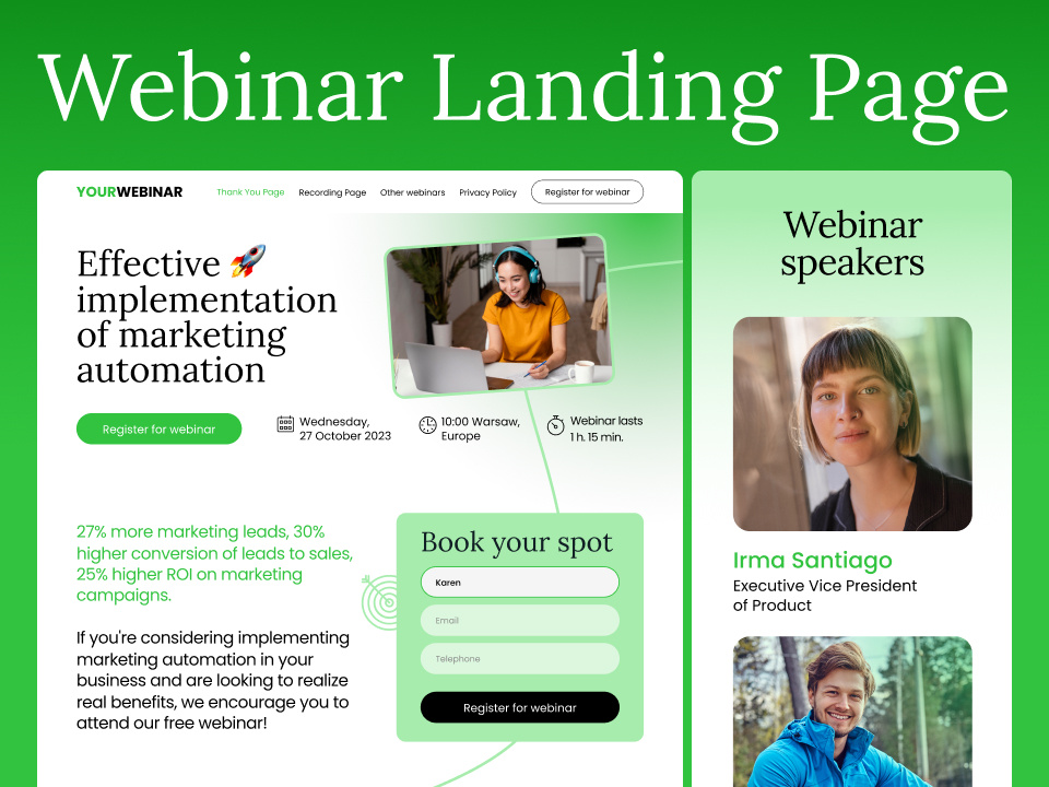 Webinar Landing